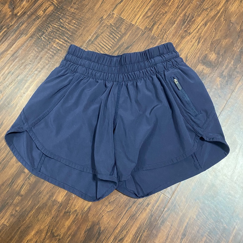 Lululemon Track That Navy Shorts